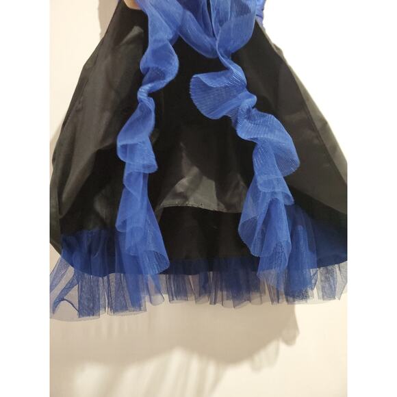 Vtg Y2K Morgan & Co Beaded Fairy Grunge Whimsigoth Fit & Flare Dress Sz 1/2 Prom - Picture 5 of 15